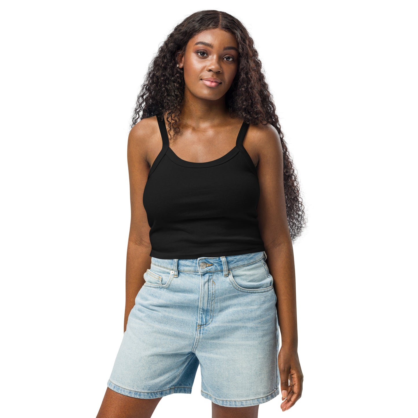 Damen Tanktop mit feiner Rippstruktur
