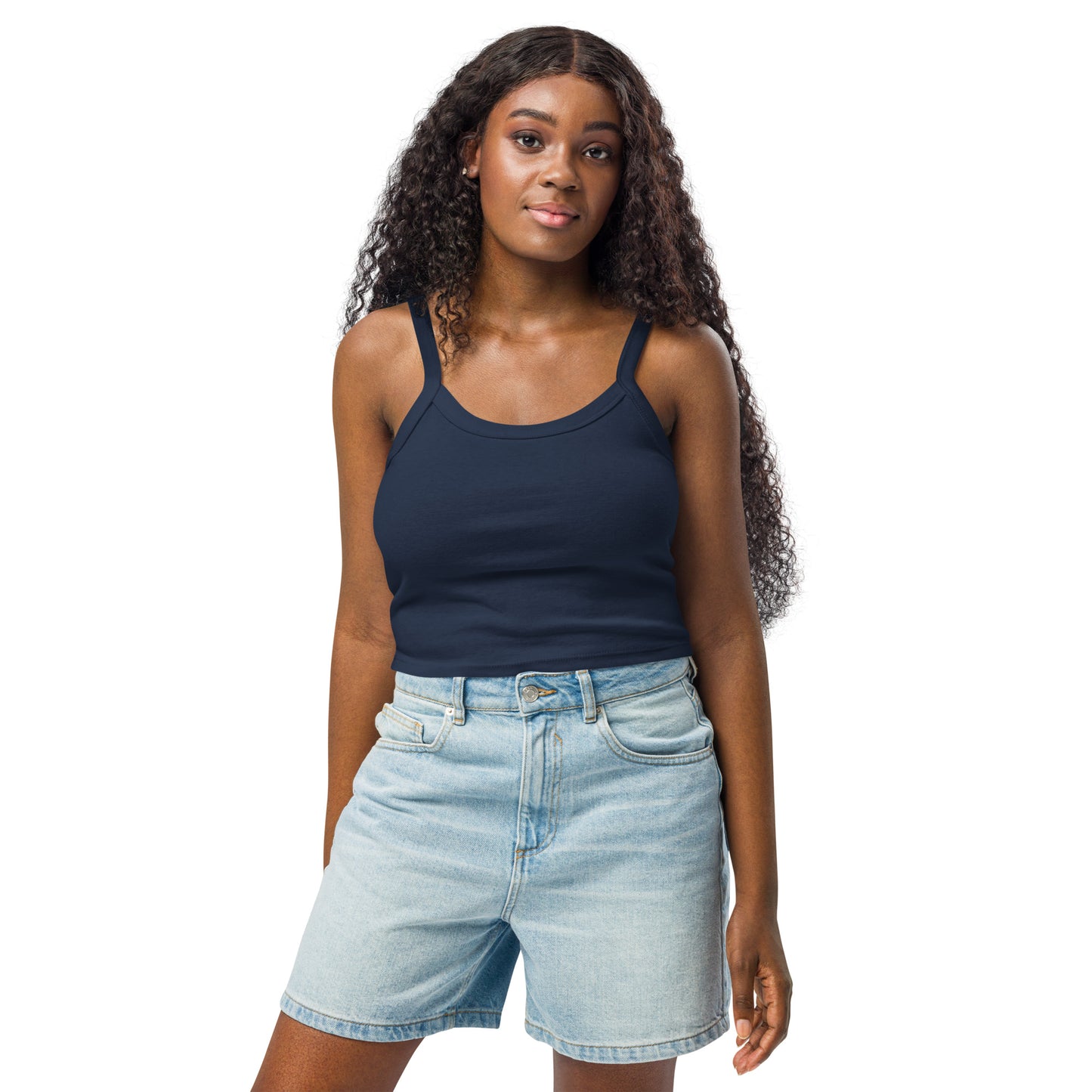 Damen Tanktop mit feiner Rippstruktur