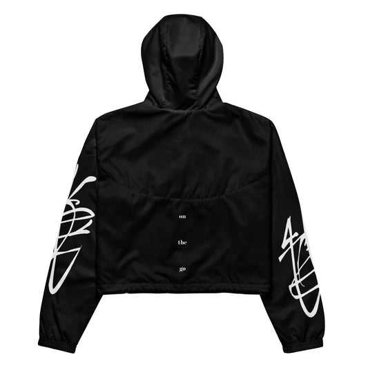 Bauchfreier Damen-Windbreaker