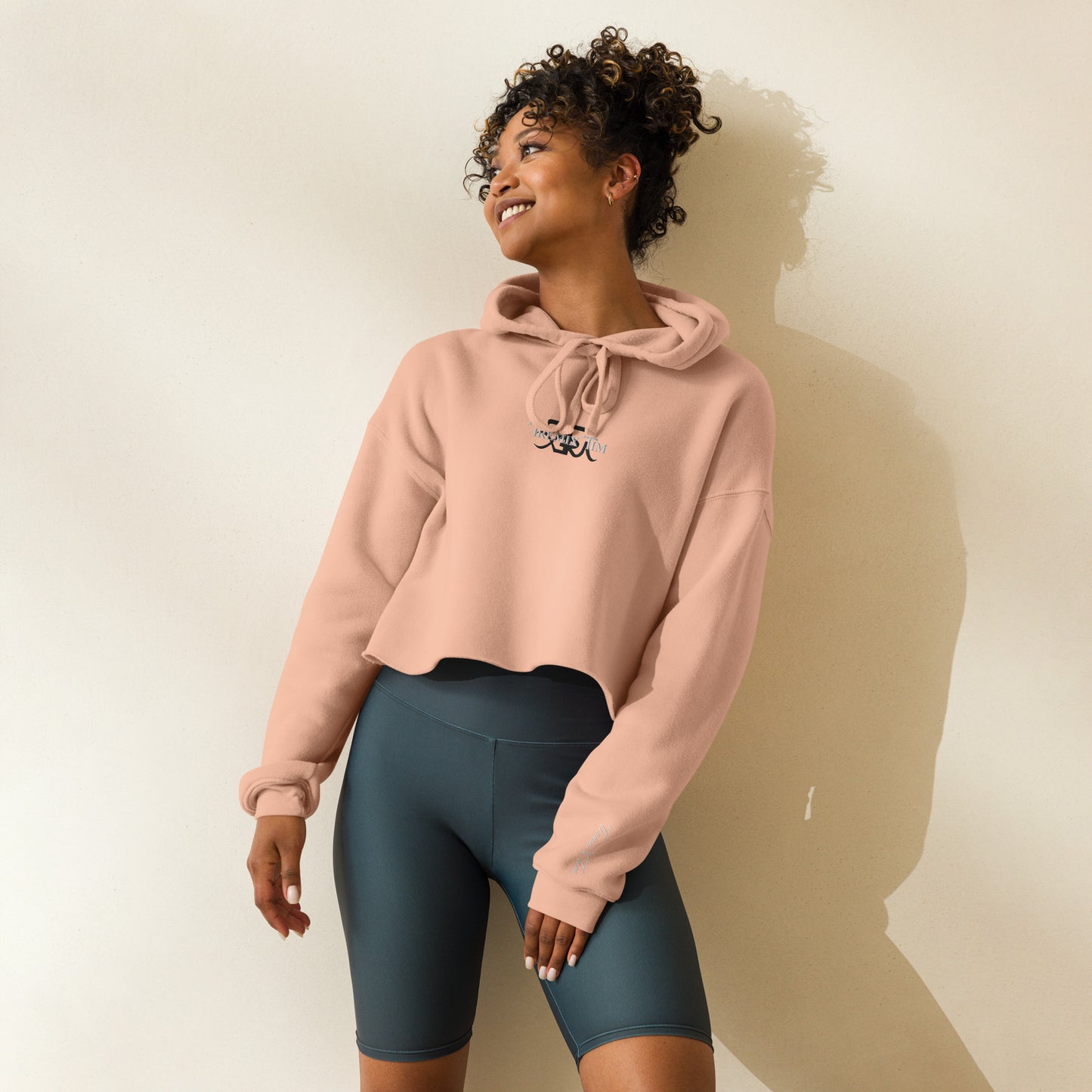 Original brust mittig Crop-Hoodie