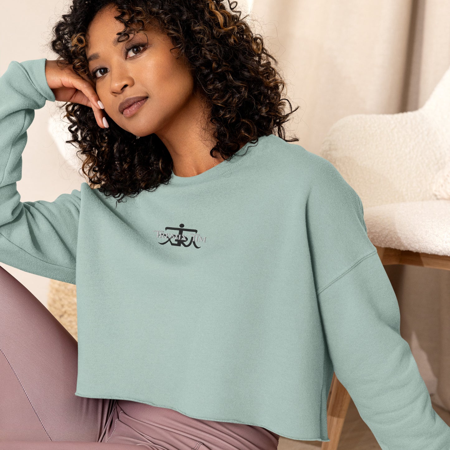 Crop-Pullover mit TremiX Tim Unterschrift